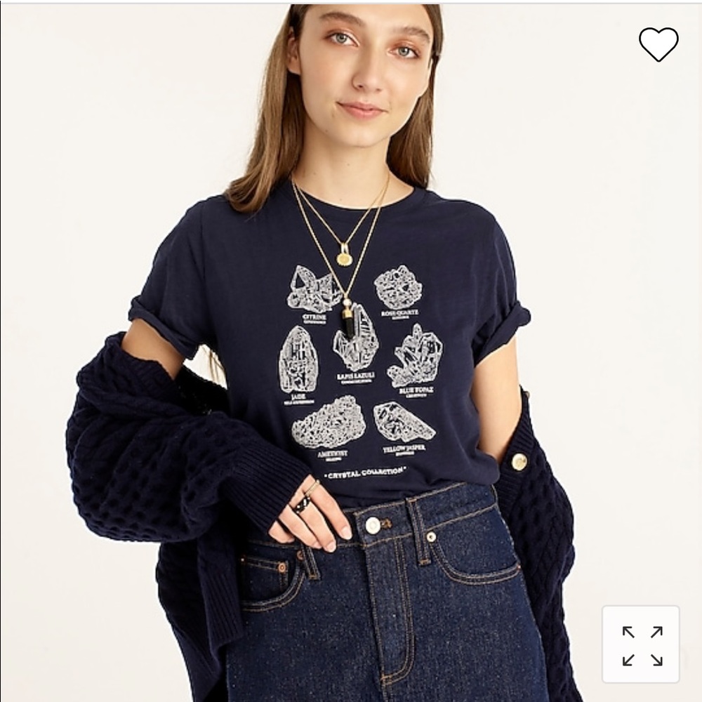 J.Crew t-shirt with crystals, woman’s xxs